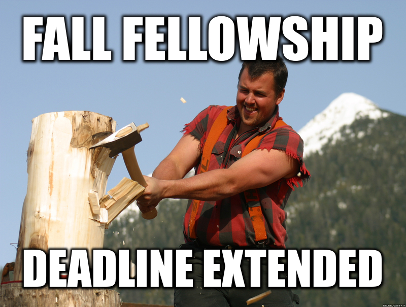 Fall Fellowship Deadline Extended