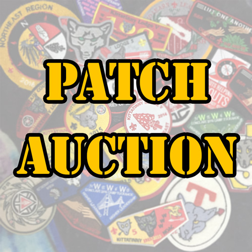 Patch Auction at the April Induction Weekend