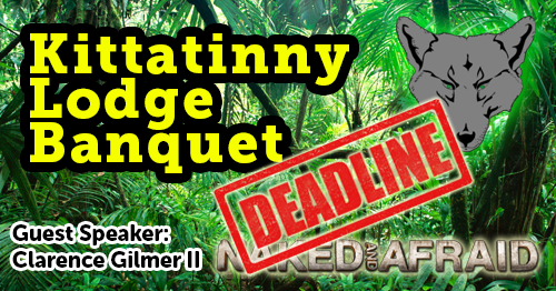 Lodge Banquet Registration Deadline Friday